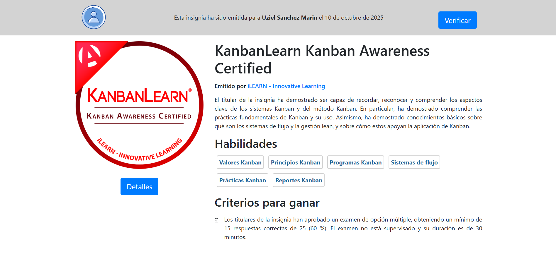 KanbanLearn Kanban Awareness Certified
