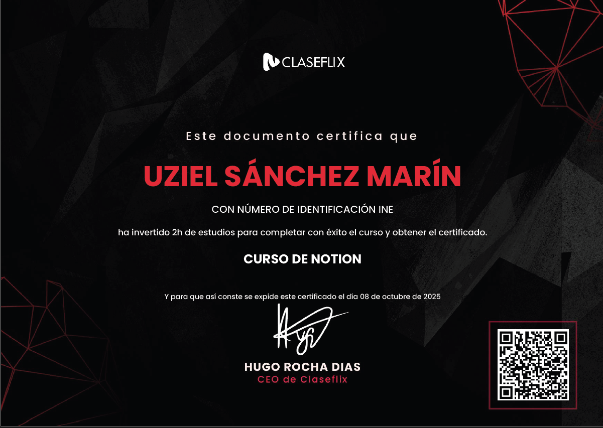 Certificación en Notion